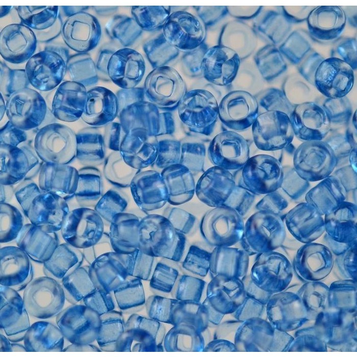 Бисер Preciosa (Чехия) 10 гр. арт.01132 цв. прозрачный пастельных тонов, синий